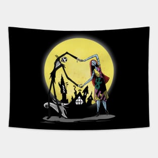 Love in Halloween Town Tapestry