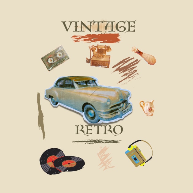 Vintage retro car desing by LuluCybril