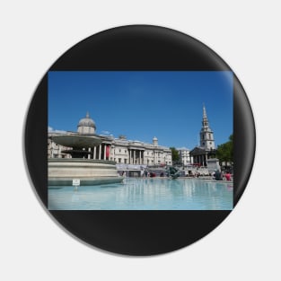 Trafalgar Square fountain in London Pin