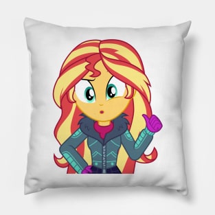 Winter Sunset Shimmer 1 Pillow