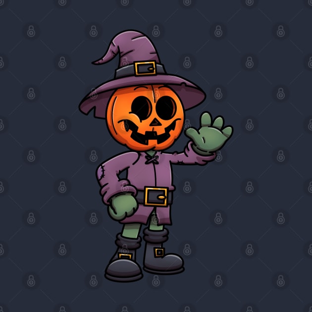 Friendly Jack O Lantern Character by TheMaskedTooner