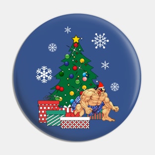 E Honda Around The Christmas Tree Street Fighter Pin