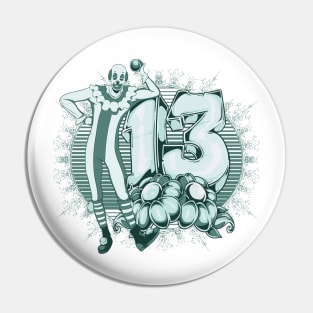 The Clown Unlucky Number 13 Thirteen Pin