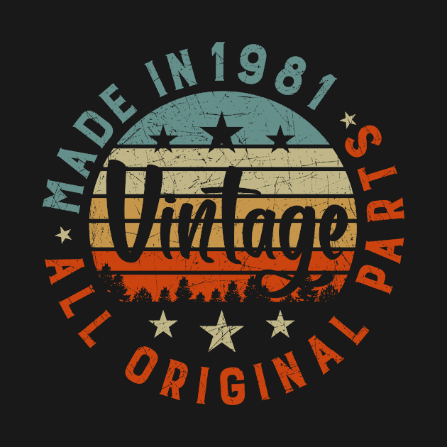 Made In 1981 Vintage All Original Parts 40th Birthday by Salimkaxdew