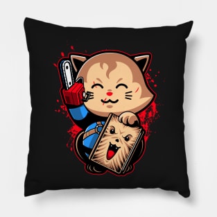 Chainsaw Cat Pillow