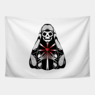 Love is Death Tattoo Art Tapestry