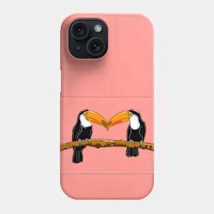 Toucans ( coral version ) Phone Case