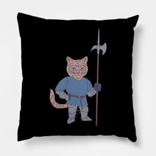 Halberd - Cat Soldier - Knight Kitty Pillow