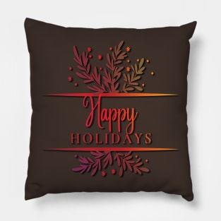 Happy Holidays Pillow