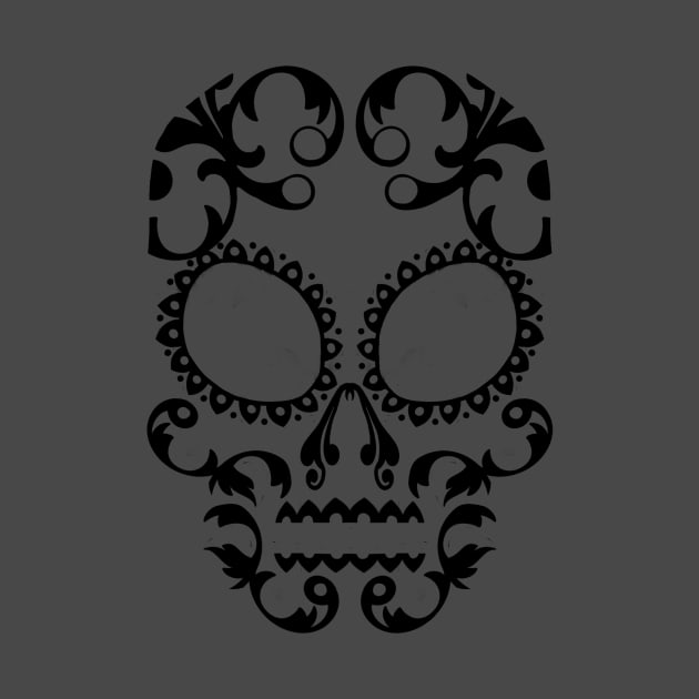 calavera - black by mattwongart