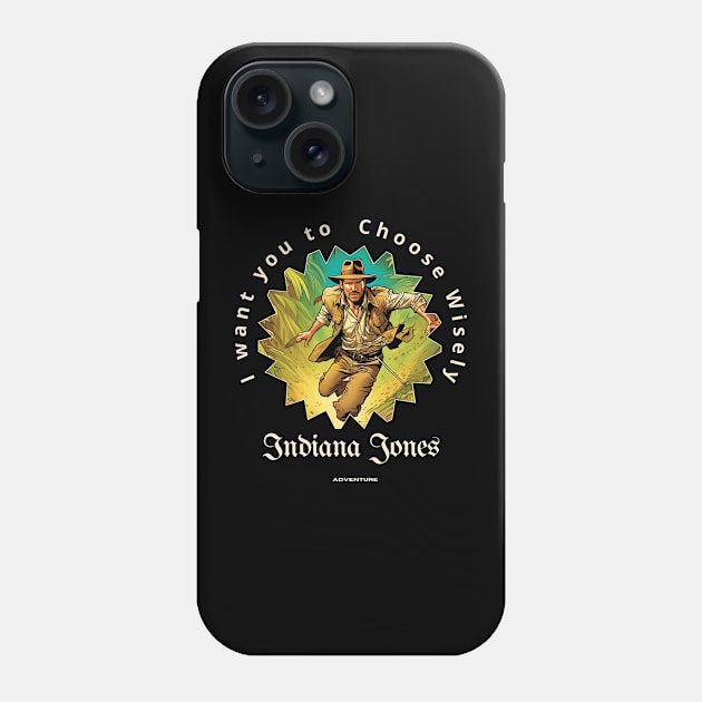 Indiana Jones victor illustration designe Phone Case by Nasromaystro