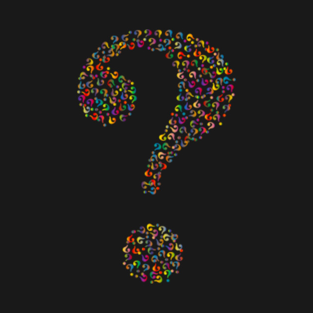 Rainbow Question Question Mark T Shirt Teepublic Uk