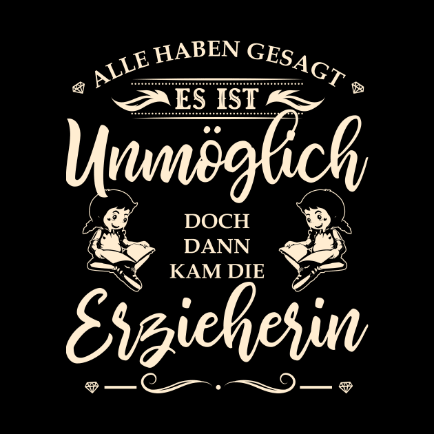 Erzieherin Abschiedsgeschenk by HBfunshirts