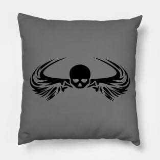 Winged Skull Pillow