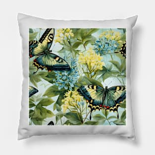 Butterflies Watercolor 19 - Tiger Swallowtail Pillow