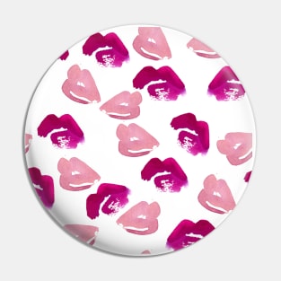 Pink lips Pin