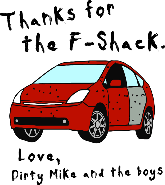 Thanks for the F-Shack. Love Dirty Mike and the Boys Kids T-Shirt by darklordpug