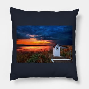 Delta Sunset Blues Pillow