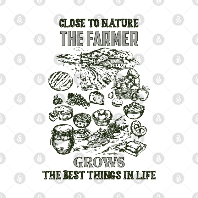 Close to nature, the Farmer grows the best things in life by KrasiStaleva