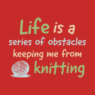 Funny Knitting Enthusiasts Yarn Lovers Love to Knit T-Shirt