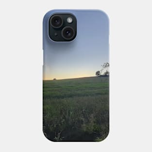 Sunset over the field Phone Case