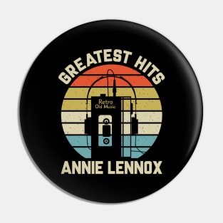 Greatest Hits Annie Retro Walkman Lennox Vintage Art Pin