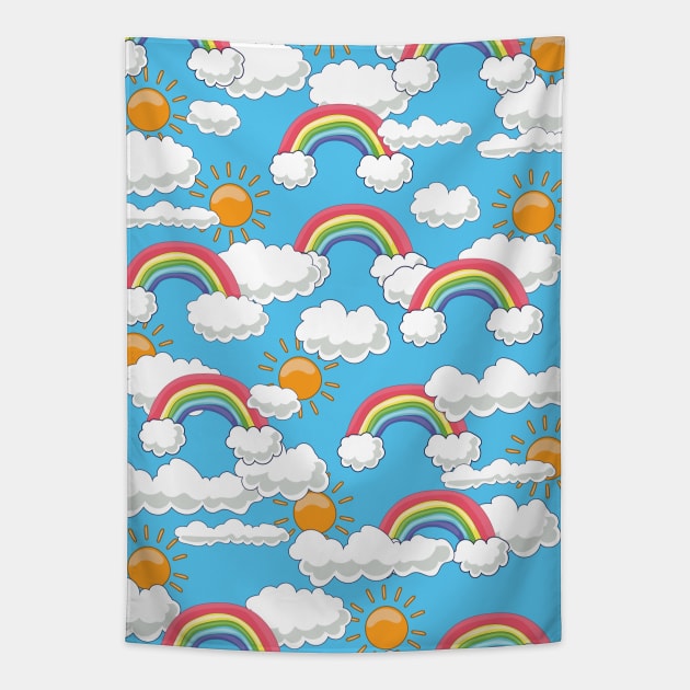 Rainbows Tapestry by nickemporium1