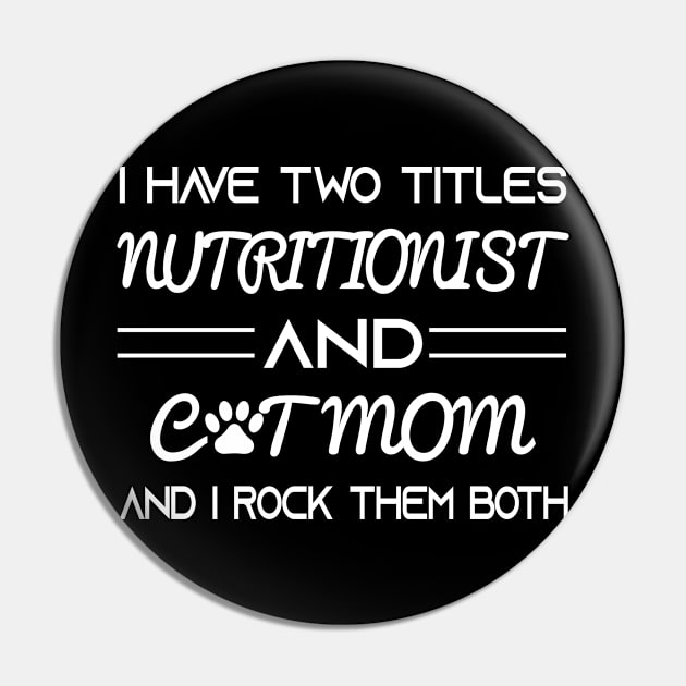 nutritionist Pin by Elhisodesigns