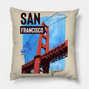 San Francisco bridge Pillow