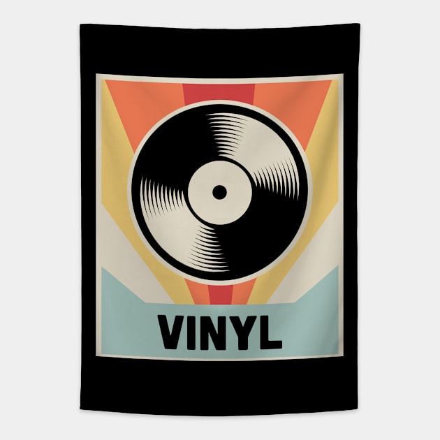 Vintage VINYL Poster Tapestry by Wizardmode