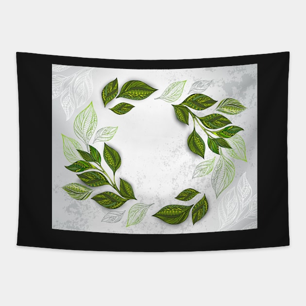 Composition of Patterned Tea Leaves Tapestry by Blackmoon9