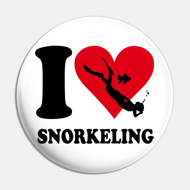 Love snorkel Pin by nektarinchen