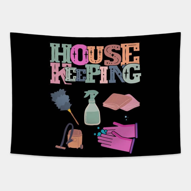 Housekeeping Tapestry by GR-ART