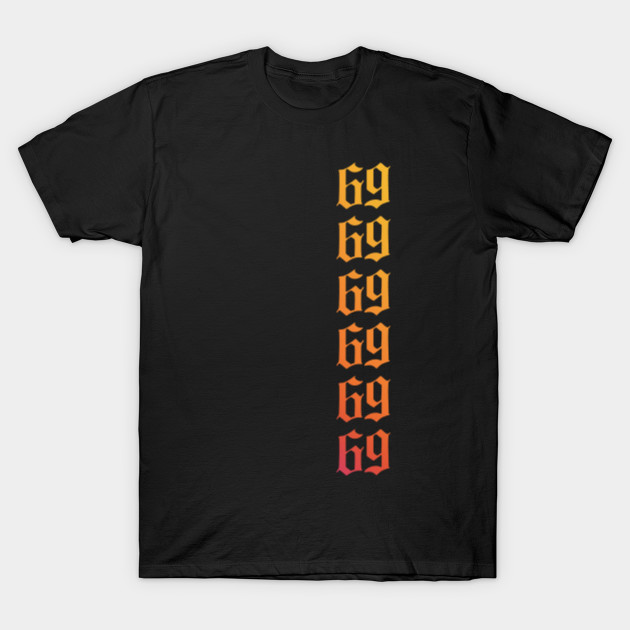 Tekashi 69 Sixnine Number Line Rainbow Tekashi 69 T Shirt