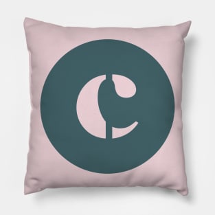 Lowercase c Pillow