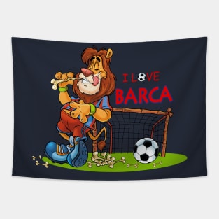 I love barca Tapestry