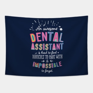 An awesome Dental Assistant Gift Idea - Impossible to Forget Quote Tapestry