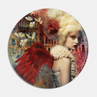 Red Angel Pin