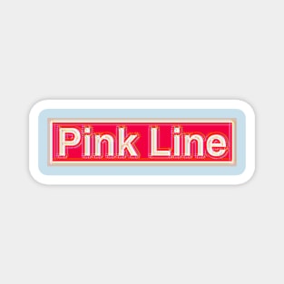 Pink Line Magnet