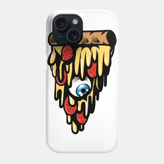 A Melting Pizza Graphic - unique and trending Phone Case by roykhensin