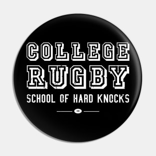 College Rugby Player Pin