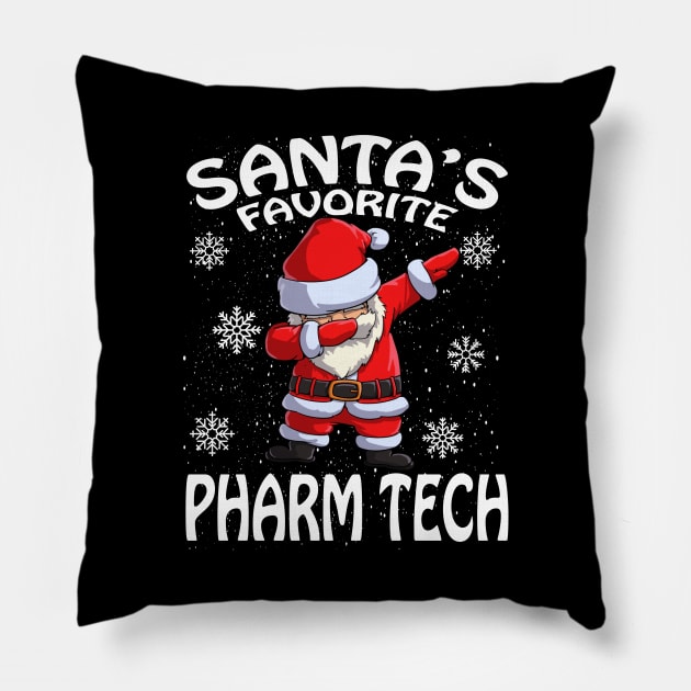 Santas Favorite Pharm Tech Christmas Pillow by intelus