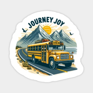 School Bus Journey Joy Magnet