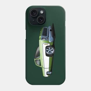 1980 Chevrolet C10 pickup in green and white Phone Case