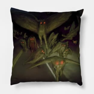 Mothmen Cluster Pillow