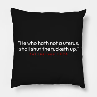 Funny Feminist and Women Empowerment, Women's Reproductive Rights, Roe v Wade, Feminism, Pro Choice Pillow