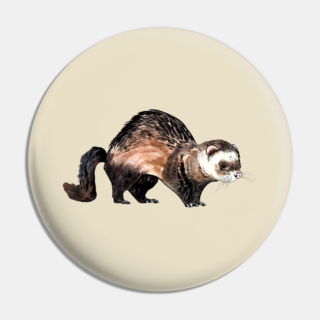 ferret Pin by VicaVeresk