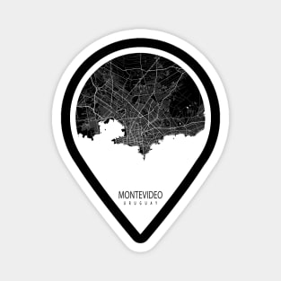 Montevideo, Uruguay City Map - Travel Pin Magnet