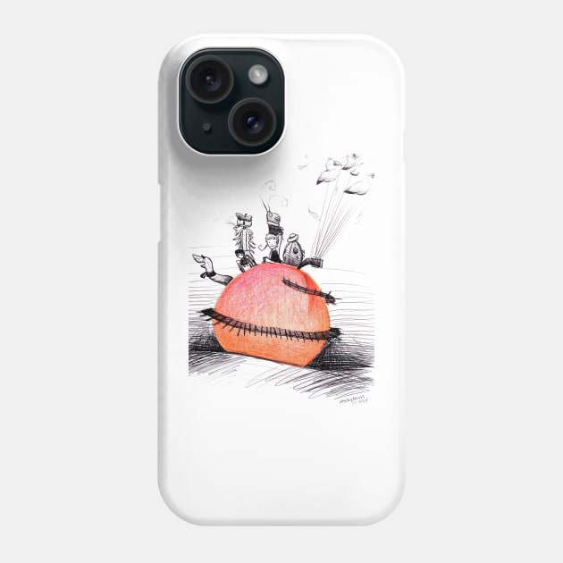 Not So Giant James and The Peach Phone Case by toothy.crow