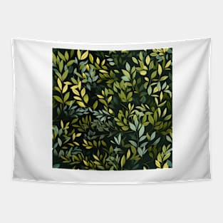 Green Leaves Pattern 27 Tapestry